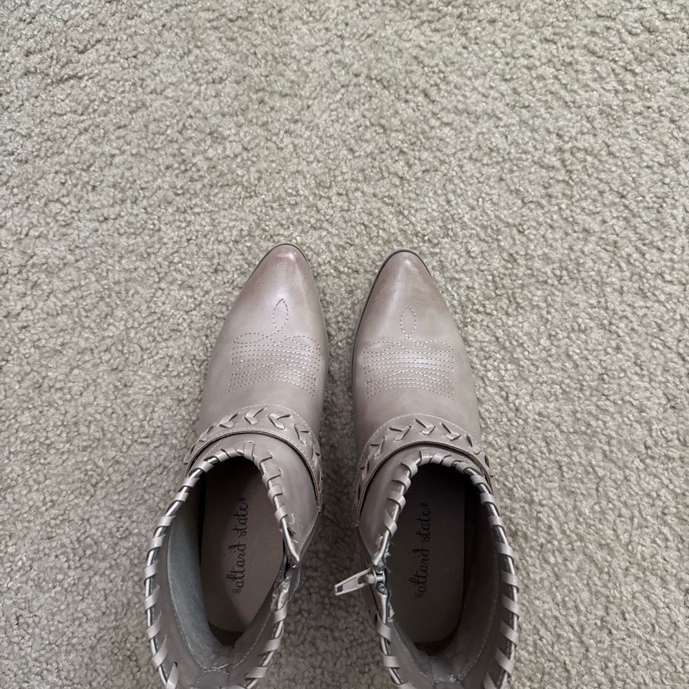 Altar'd State Cream Ankle Booties